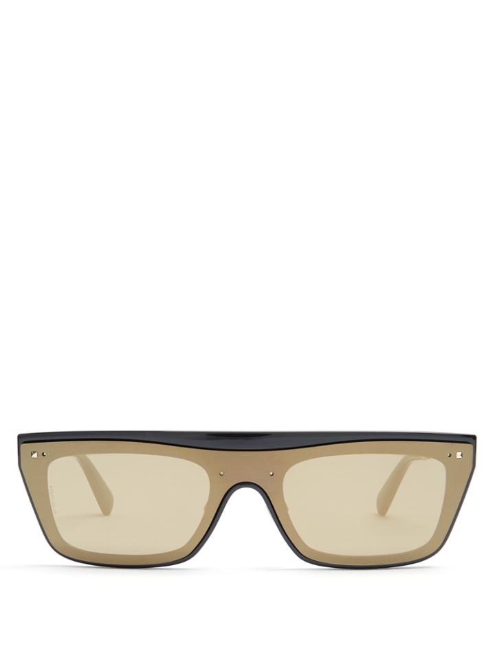 Valentino Flat-top Acetate Sunglasses