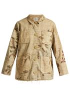 By Walid Hazy-jungle Print Cotton-canvas Jacket