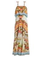 Matchesfashion.com Camilla - Slice Of Paradise Maxi Dress - Womens - Orange Multi
