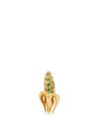 Matchesfashion.com Bibi Van Der Velden - Banana Tsavorite & 18kt Gold Single Earring - Womens - Green Gold