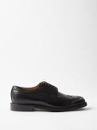 Brunello Cucinelli - Leather Derby Shoes - Mens - Black