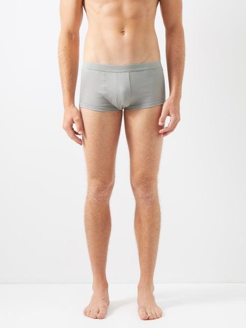 Zimmerli - Sea Island Cotton-jersey Trunks - Mens - Khaki