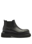 Mens Shoes Bottega Veneta - Tread-sole Leather Chelsea Boots - Mens - Black