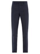 Matchesfashion.com Dunhill - Kensington Slim-leg Linen Trousers - Mens - Light Grey