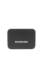 Matchesfashion.com Balenciaga - Logo-print Leather Cardholder - Womens - Black White