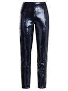 Matchesfashion.com Diane Von Furstenberg - Skinny Sequin Embellished Trousers - Womens - Navy