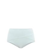 Matchesfashion.com Marysia - Lehi Panelled High-rise Bikini Briefs - Womens - Light Blue