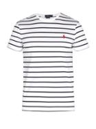 Matchesfashion.com Polo Ralph Lauren - Logo Embroidered Cotton Jersey T Shirt - Mens - White Multi