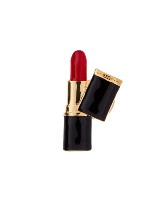 Saint Laurent Eighties Lipstick Brooch
