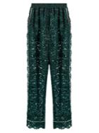Dolce & Gabbana High-rise Straight-leg Cordonetto-lace Trousers