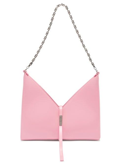 Matchesfashion.com Givenchy - Cut Out Small Leather Shoulder Bag - Womens - Pink