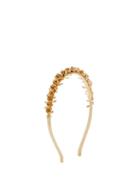 Matchesfashion.com Rosantica - Lirica Rose And Crystal Headband - Womens - Gold