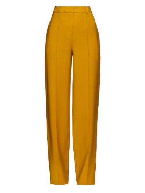 Adam Lippes High Waisted Stretch Wool-crepe Trousers