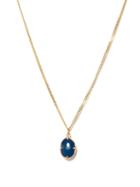 Matchesfashion.com Miansai - Portal 14kt Gold-vermeil Pendant Necklace - Mens - Blue Gold
