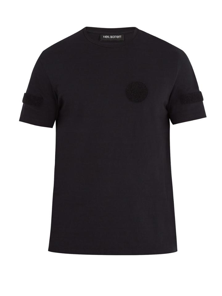 Neil Barrett Velcro&reg;-badge Cotton-jersey T-shirt