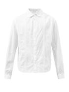 Smr Days - Holbox Pintucked Organic-cotton Shirt - Mens - White
