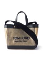 Tom Ford - T-screw Mini Logo-embroidered Twill Tote Bag - Womens - Gold