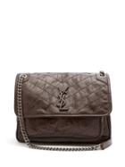 Matchesfashion.com Saint Laurent - Niki Medium Leather Shoulder Bag - Womens - Brown