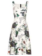 Erdem Tate Forget Me Not-print Neoprene-jersey Dress