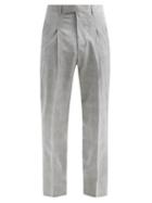 Matchesfashion.com Paul Smith - Faded-check Wool-blend Suit Trousers - Mens - Light Grey
