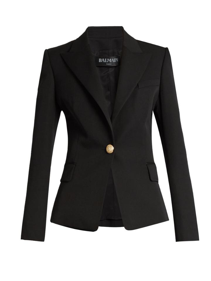 Balmain Single-breasted Wool Blazer