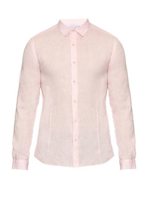 Orlebar Brown Morton Long-sleeved Linen Tailored Shirt