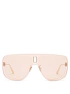 Matchesfashion.com Dior - Ultradior Aviator Acetate Sunglasses - Womens - Pink
