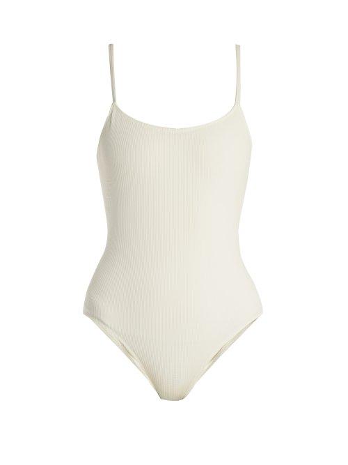 Matchesfashion.com Solid & Striped - The Nina Swimsuit - Womens - Cream