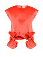 Matchesfashion.com Maison Rabih Kayrouz - Tie Front Sleeveless Top - Womens - Orange