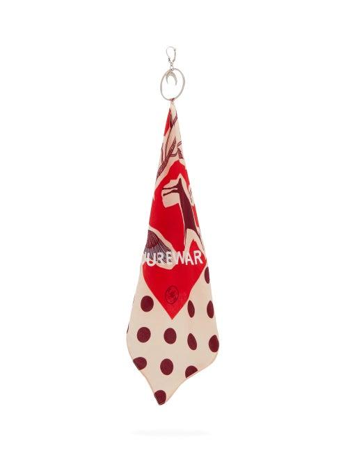 Matchesfashion.com Marine Serre - Silk Handkerchief Single Earring - Womens - Multi