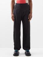 Jw Anderson - Twisted Straight-leg Trousers - Mens - Black