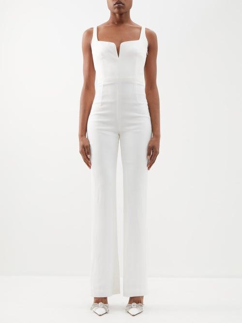 Galvan - London Crepe Jumpsuit - Womens - White