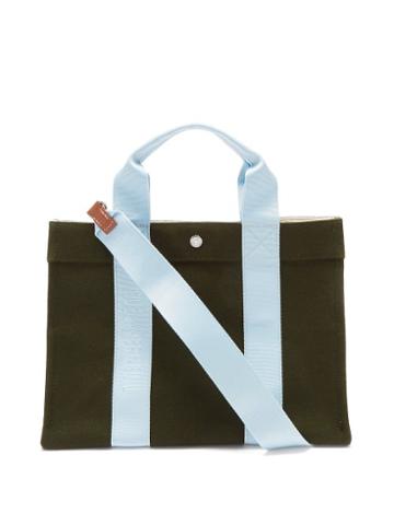 Rue De Verneuil - Tote M Flannel Tote Bag - Womens - Khaki