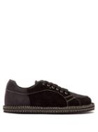 Matchesfashion.com Jacquemus - Panelled Crepe-sole Nubuck And Leather Trainers - Mens - Black