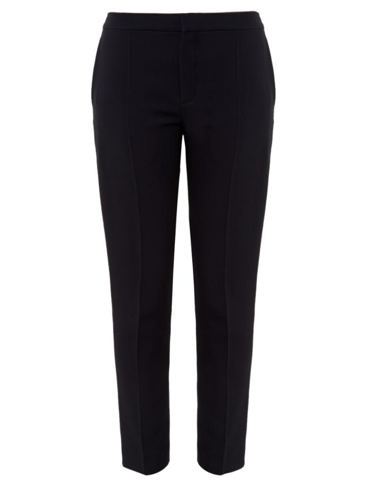 Chloé Slim-leg Stretch-wool Cropped Trousers