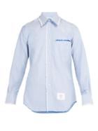 Matchesfashion.com Thom Browne - Classic Point Collar Button Down Shirt - Mens - Light Blue