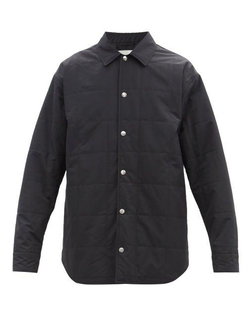 Jil Sander - Point-collar Quilted Jacket - Mens - Black