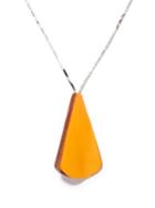 Matchesfashion.com Gabriela Hearst - Key Fob Leather Necklace - Womens - Orange