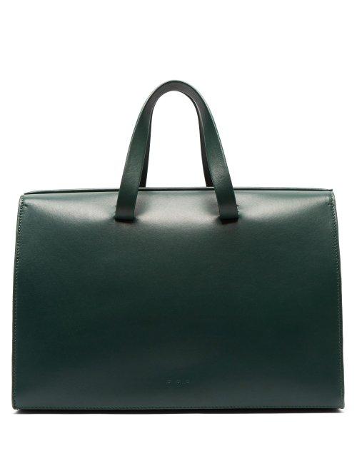 Matchesfashion.com Aesther Ekme - Barrel Leather Bag - Womens - Dark Green