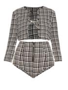 Lisa Marie Fernandez Poppy Plaid Seersucker Twin-set Bikini