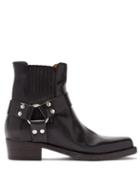 Matchesfashion.com Re/done Originals - Cavalry Leather Ankle Boots - Womens - Black