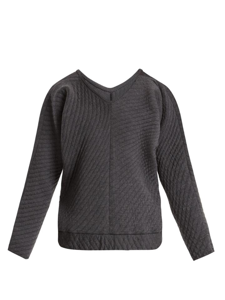 Charli Cohen On The Qt Quilted Wool-blend Sweater