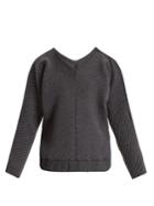 Charli Cohen On The Qt Quilted Wool-blend Sweater