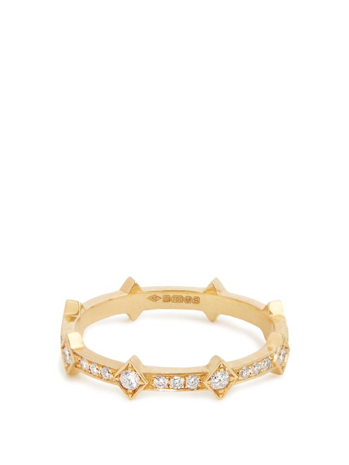 Azlee Illuminate Diamond & Yellow-gold Ring