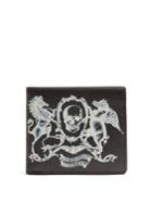 Alexander Mcqueen Coat Of Arms-print Leather Wallet