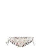 Ladies Lingerie Lug Von Siga - Side-tie Floral-print Cotton Briefs - Womens - Multi