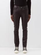 Rick Owens - Tyrone Leather Trousers - Mens - Black
