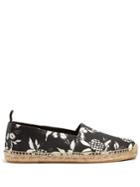 Saint Laurent Hibiscus-print Canvas Espadrilles