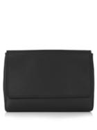 Balenciaga Logo-back Leather Pouch