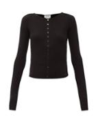 Matchesfashion.com Lemaire - Round-neck Rib-knitted Sweater - Womens - Black